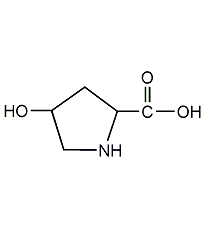 l-4-羥基脯氨酸結構式